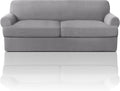 T Cushion Sofa Slipcover 3 Piece Stretch Cover - Fits 70 to 88 in