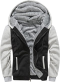 Men's Pullover Winter Workout Fleece Hoodie Jacket - Warm Wool-Like