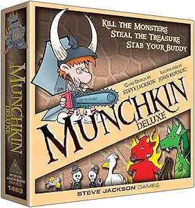 Munchkin Deluxe Board Game - Fun for Family and Friends
