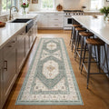 3x8 Runner Rug for Hallway Washable Non Slip Kitchen Rug - Vintage
