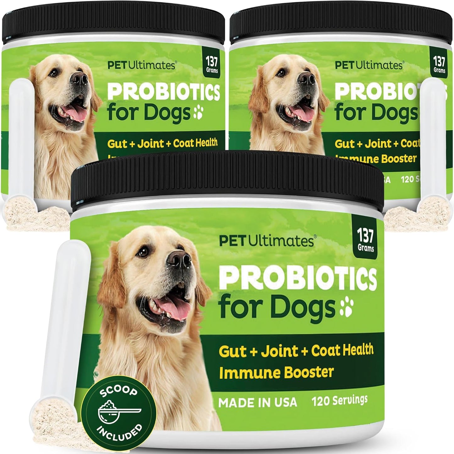 Pet Ultimates Probiotics for Dogs - Digestive Support & Health