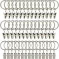 Matte Silver Curtain Rings - Hassle-Free Drapery Hanging