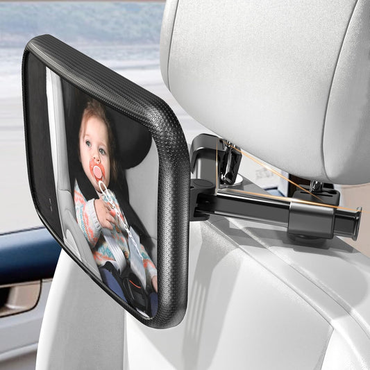 Rukie Baby Car Mirror - Crystal Clear View, Easy Install