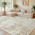 Area Rug Living Room Rugs 5x7 Plush Abstract Rug - Soft & Washable