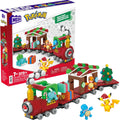 MEGA Pokemon Building Toys Set Holiday Train with 373 Pieces - Festive