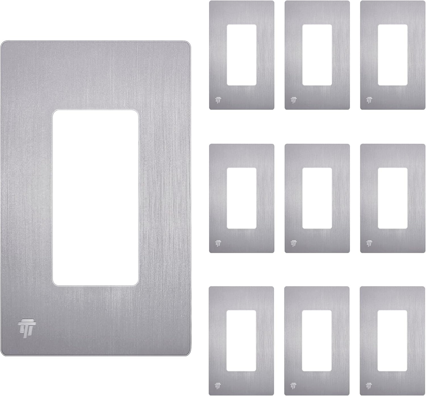 ENERLITES Elite Series Screwless Decorator Wall Plate for Safety