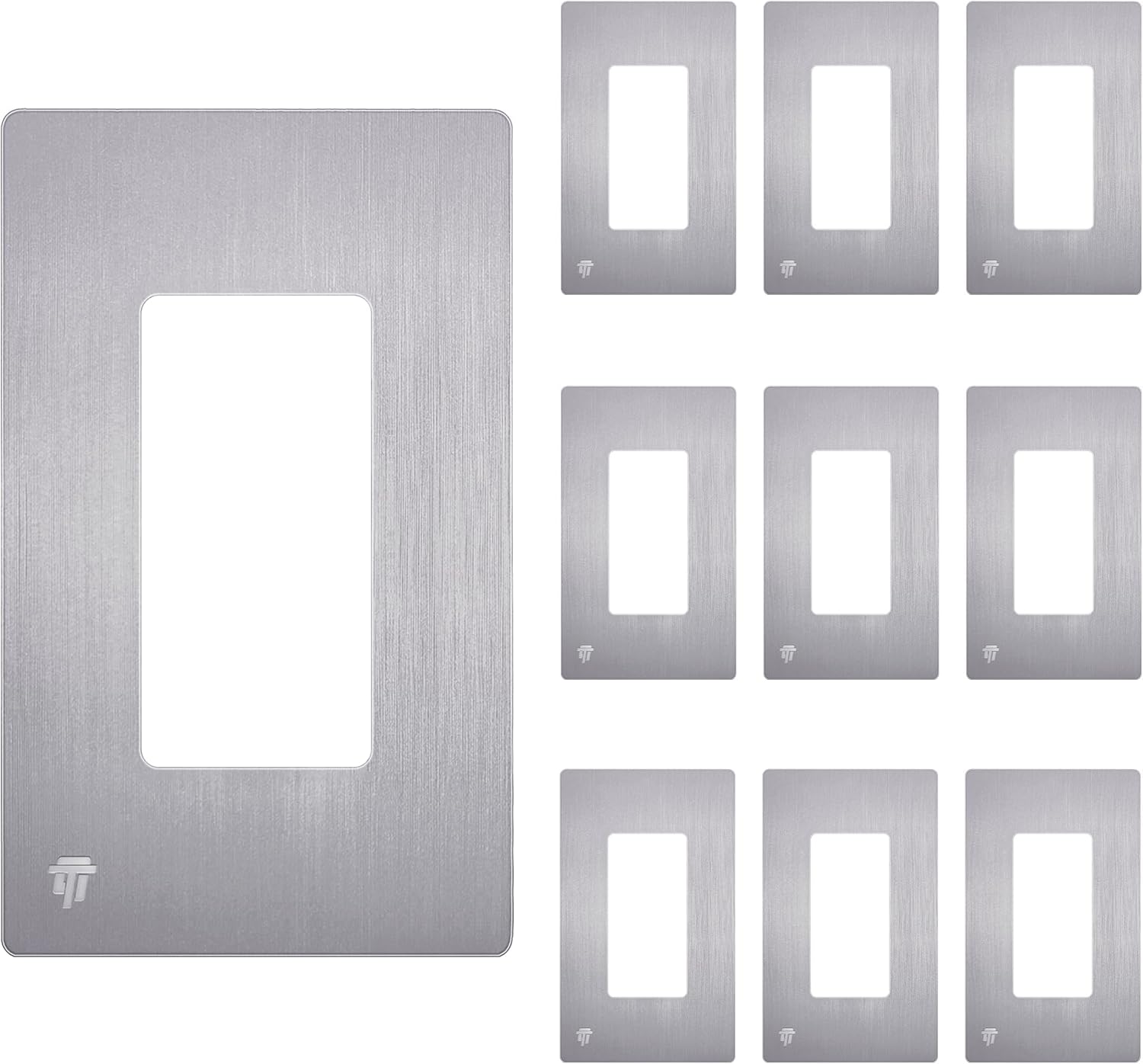 ENERLITES Elite Series Screwless Decorator Wall Plate for Safety