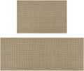 Washable Non Slip Kitchen Rugs and Mats Set of 2 - Absorbent Chenille