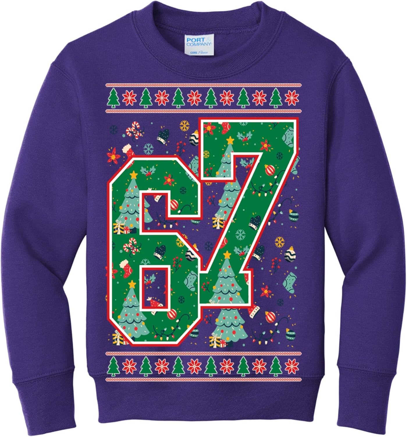 Wild Custom Apparel Kids Santa Ugly Funny Christmas Sweater