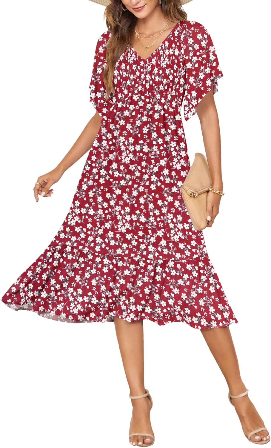 AUSELILY Women's Summer Empire Waist Dress for Every Occasion
