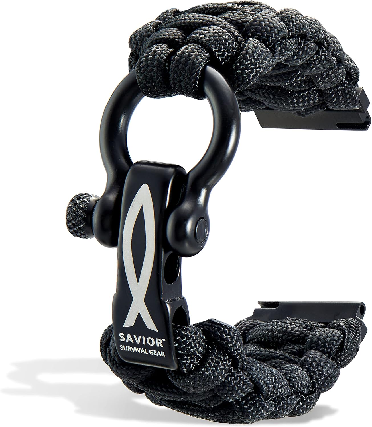 Savior Survival Gear Paracord Watch Band - Quick Release - Galaxy, S3 Classic, Fenix 5 Compatible