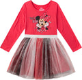Disney Princess Girls Long Sleeve Dress for Toddlers and Big Kids