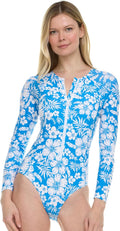 Long Sleeve Womens One Piece Swimsuit for Women - UPF 50+ Sun