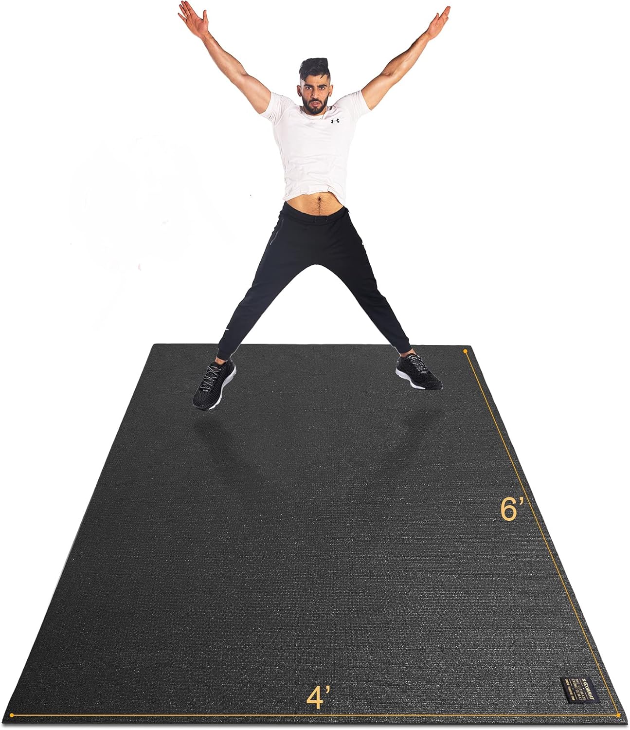 GXMMAT Extra Wide Non-Slip Cardio Mat - 7mm