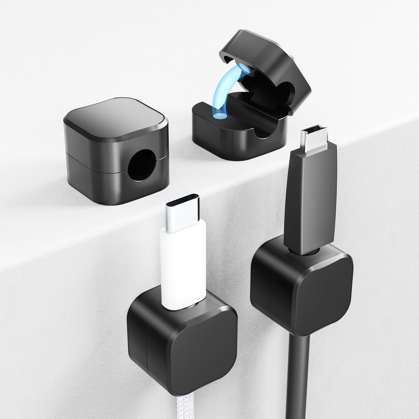 Cliffora Magnetic Cable Clips - Tidy Phone Cables