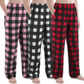 Girls Pajama Pants 3 Pack Micro Fleece Soft PJ Bottoms - Cozy Winter