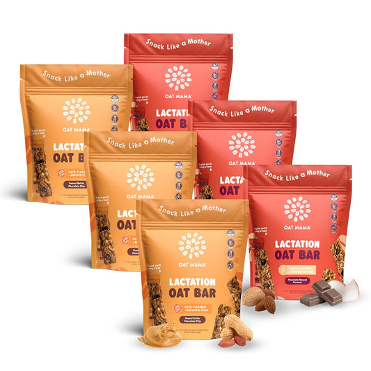 Oat Mama Lactation Bars Variety Pack for Breastfeeding Moms