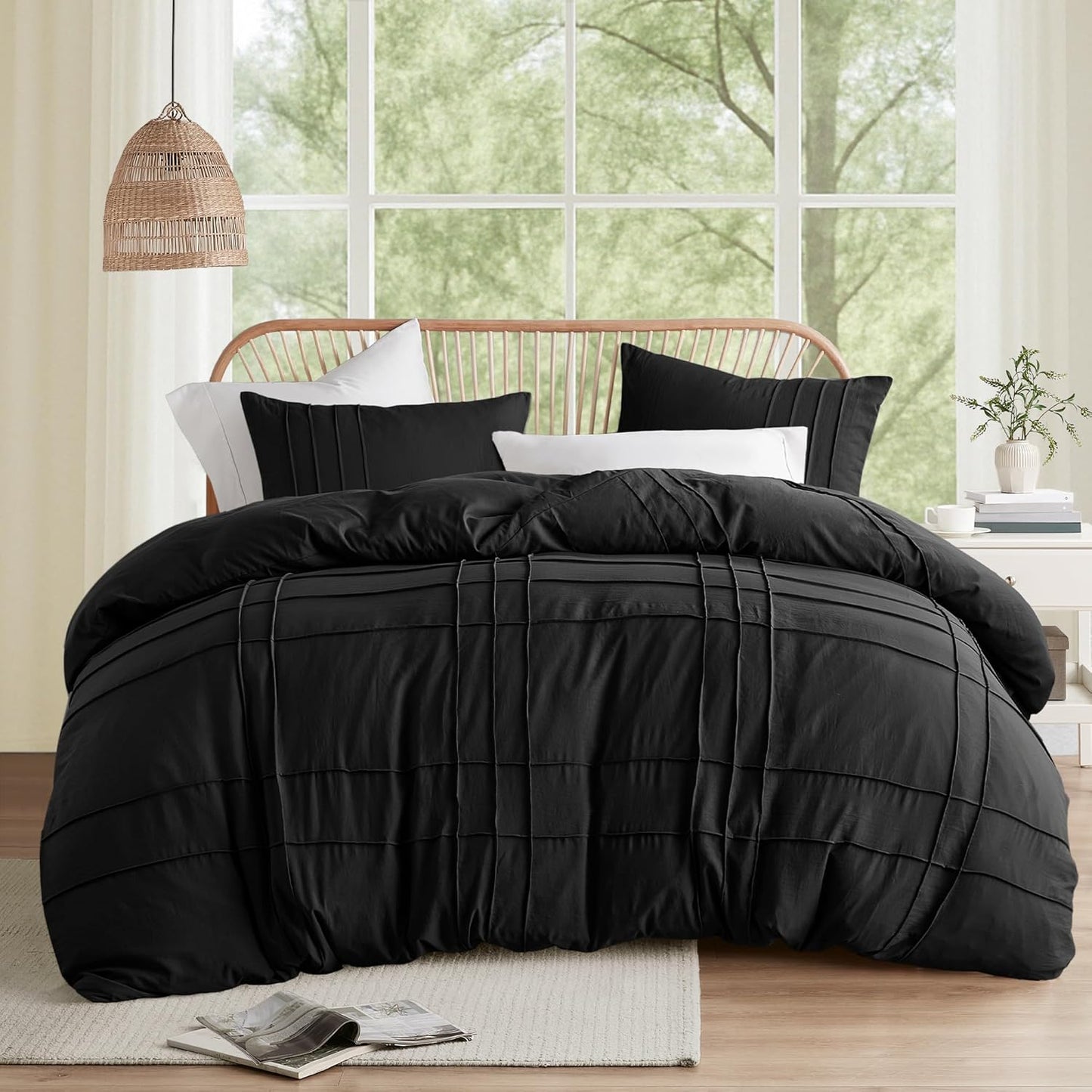 Comfort Spaces King Size Duvet Cover Set for Modern Farmhouse Style