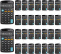 Pocket Size Mini Calculator 30-Pack - Bulk Basic 8-Digit