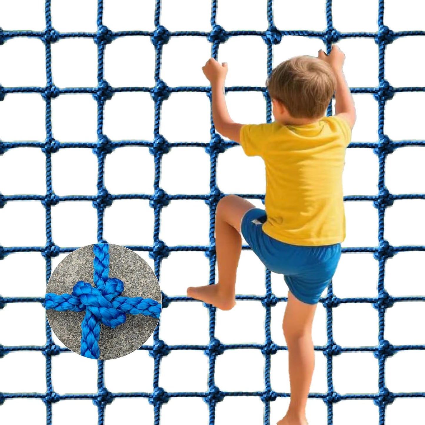 Upgraded Kids' Polyester Climbing Net for Indoor and Outdoor Fun