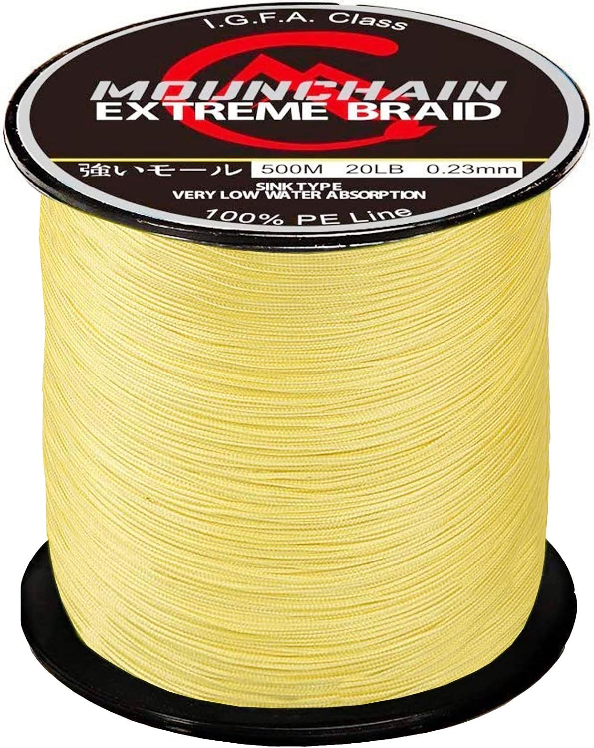 MOUNCHAIN Super Strong Braided Fishing Line - 100% PE - 300M/500M/1000M