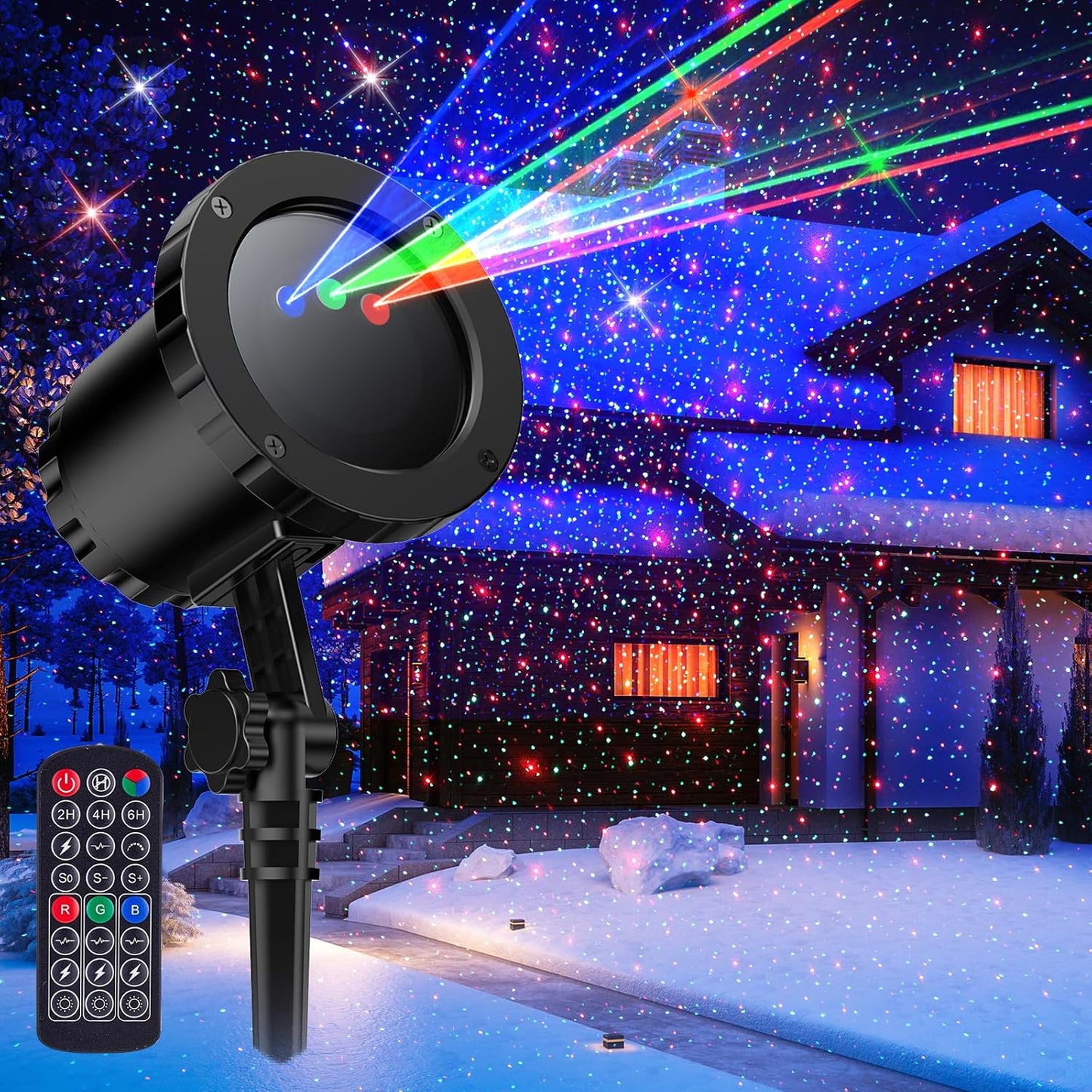 Wireless Remote Christmas Laser Lights