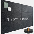 Large Cork Board Felt Wall Tiles 48x36 - Thick Removable Bulletin
