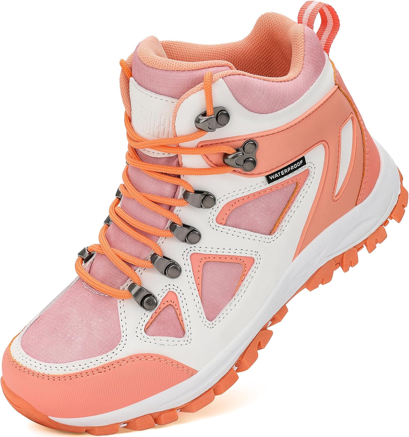 R CORD Kids Hiking Boots Waterproof Durable TPR Traction Outsole