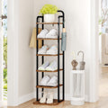 6 Tiers Vertical Shoe Rack Narrow Shoe Tower - Space Saving Shoe