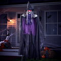 72 in Hanging Witch Decor for Halloween - Life-Size Sound-Activated