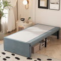Twin Bed Frame with Fabric Cover 18 in - Heavy Duty, Quiet Support