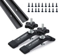 Aluminum 36in T-Track and Hold-Down Clamps for Woodworking