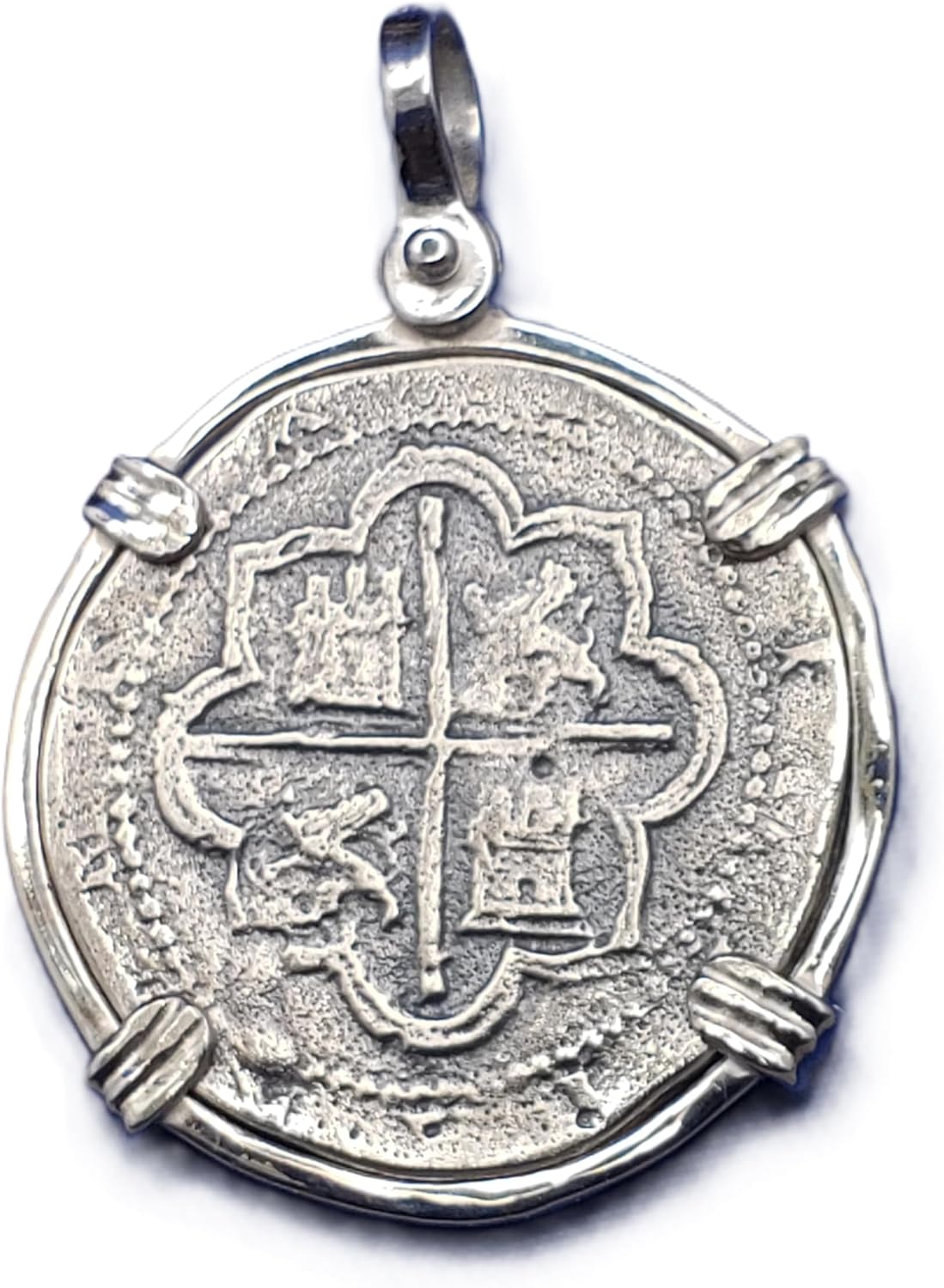 Sterling Silver Atocha Shipwreck Treasure 4 Reale Pendant