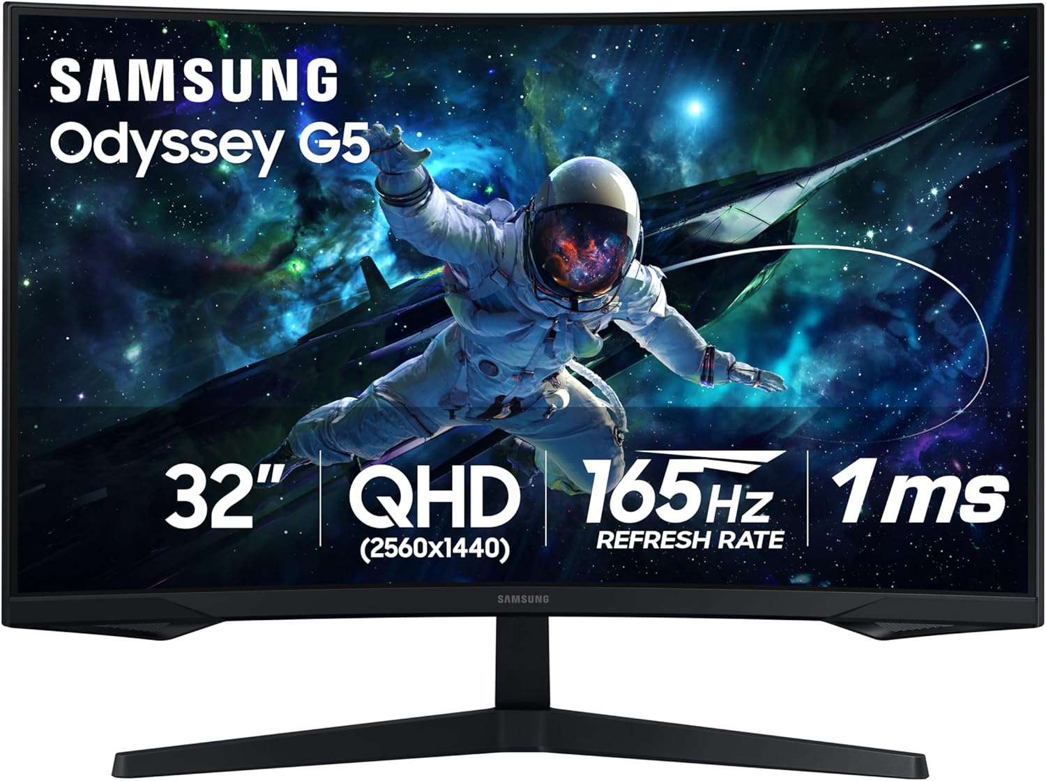 Immerse Yourself: SAMSUNG 32 QHD Curved Gaming Monitor