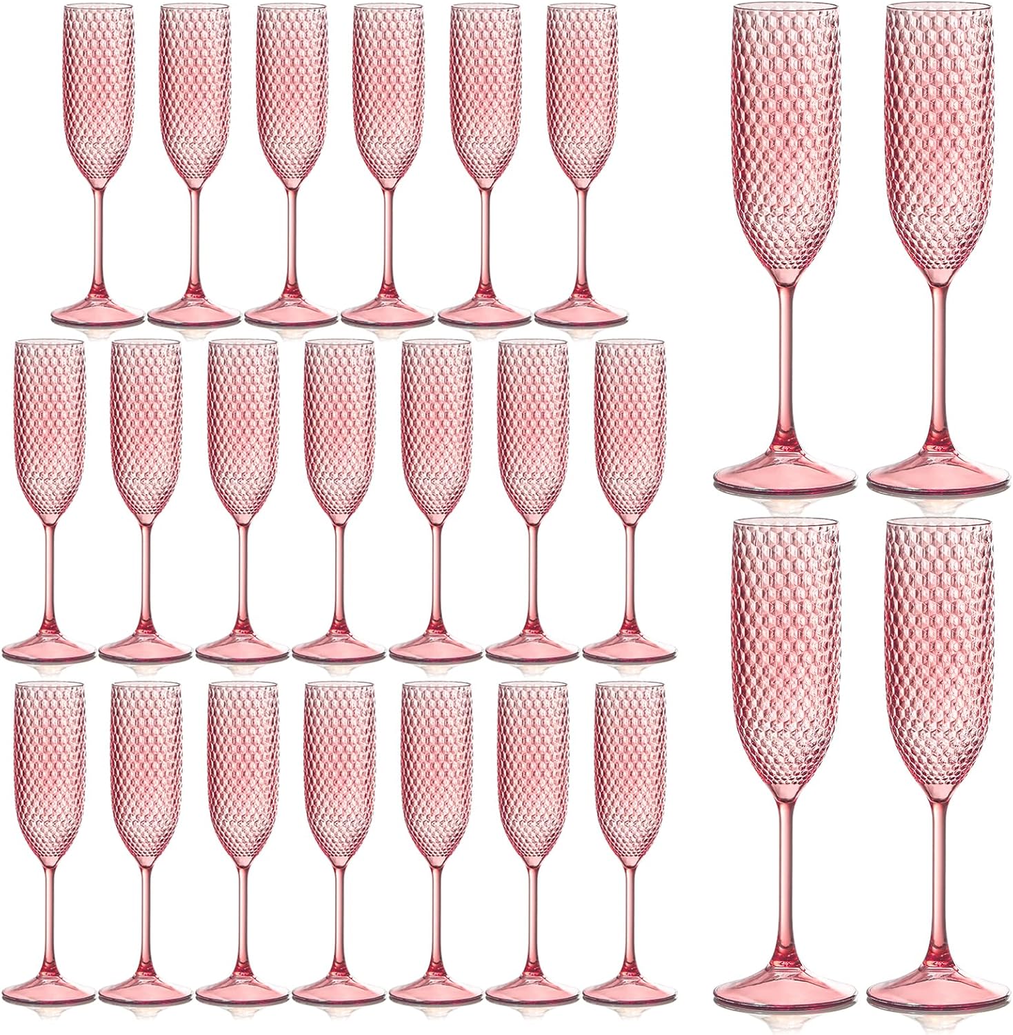 Plastic Champagne Flutes for Elegant Weddings and Parties