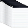 Legal Notepads 8.5 x 11 Pack of 12 - Wide Ruled Perforated Pads
