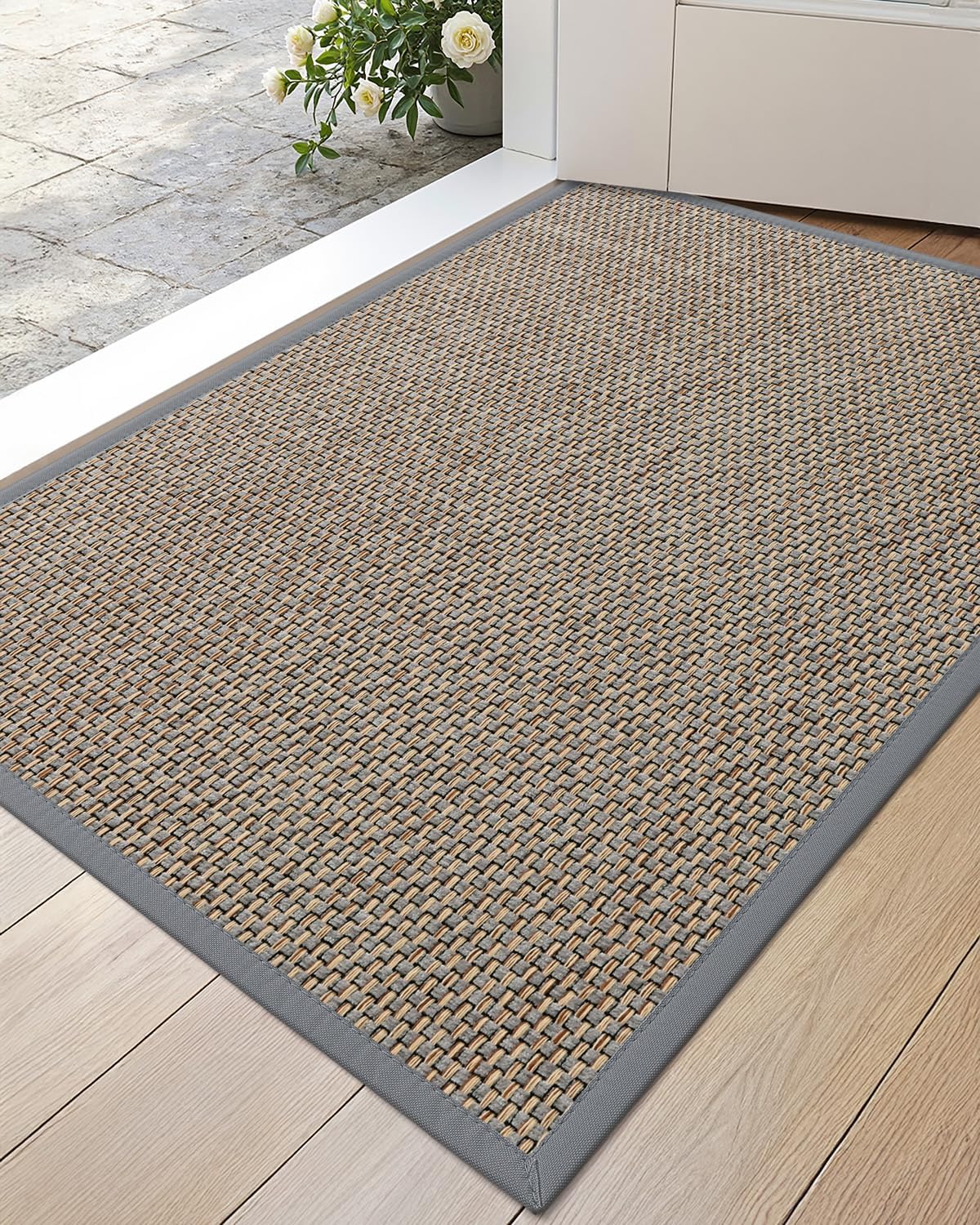DEXI Entryway Door Mat 24x36 Non Slip Rubber Backing for Home