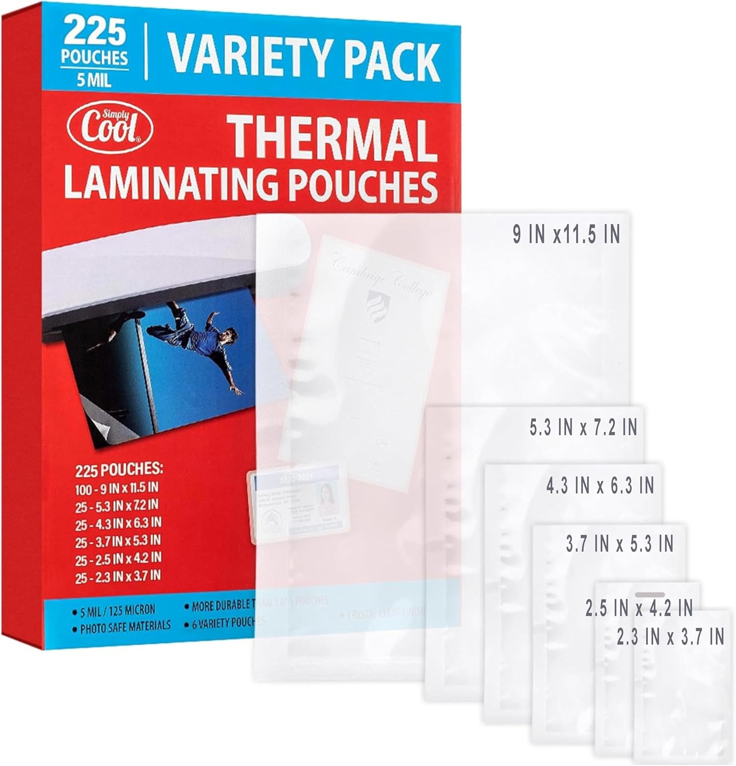 5MIL Thermal Laminating Sheets for Photos, Cards, and More