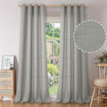 BGment Faux Linen Curtains 96 Inches Long for Living Room