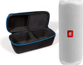 JBL Flip 5 (White) + divvi! Hardshell Case Bundle - Portable Power