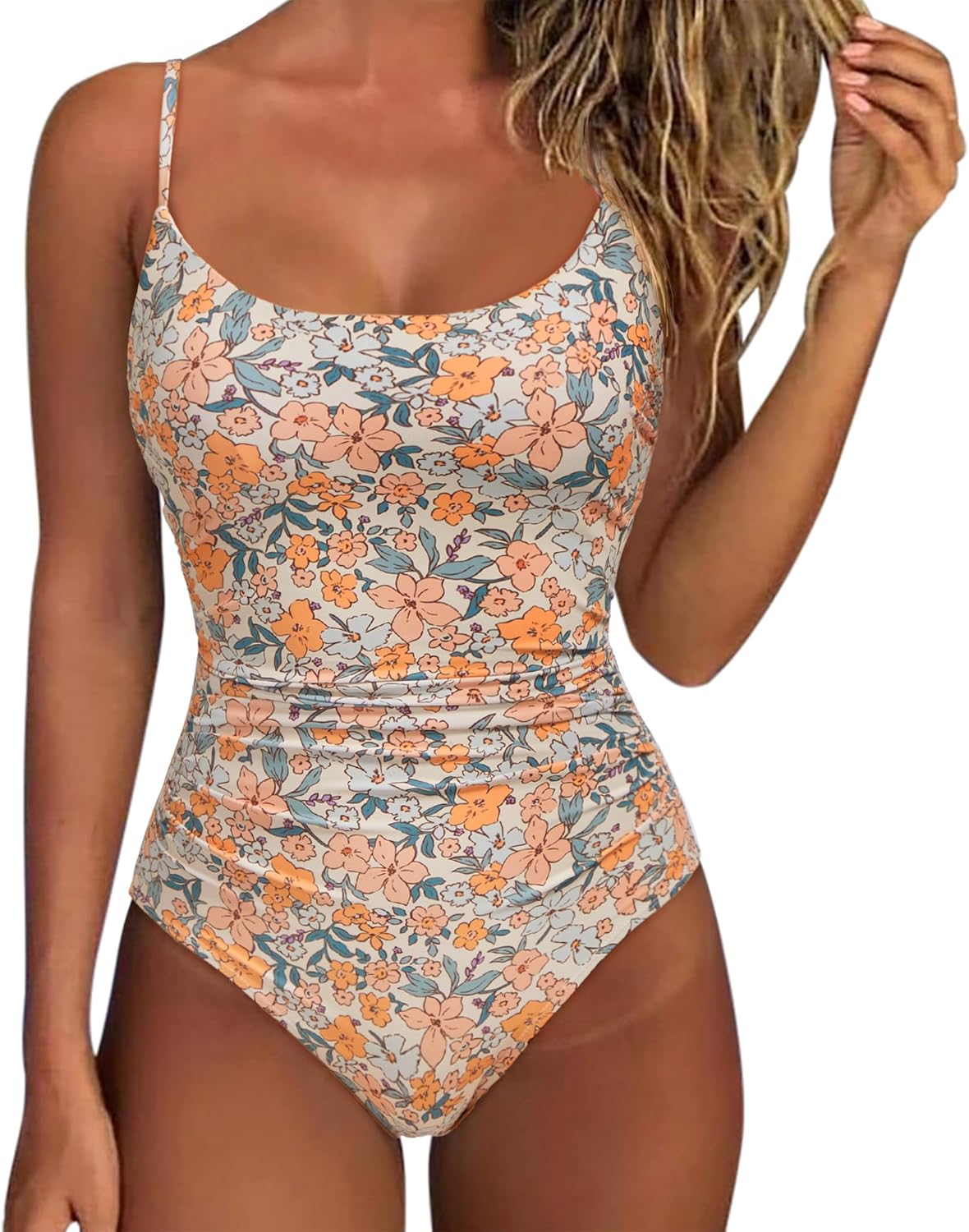 SUUKSESS Women One Piece Tummy Control Swimsuit for Summer Fun