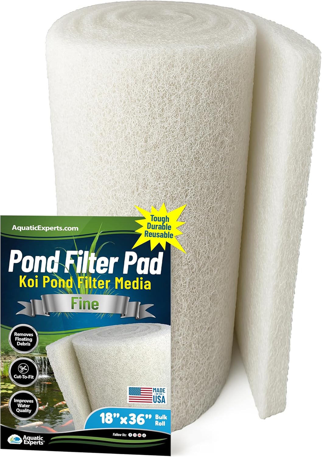 Aquatic Experts Classic Koi Pond Filter Pad for Clear Water