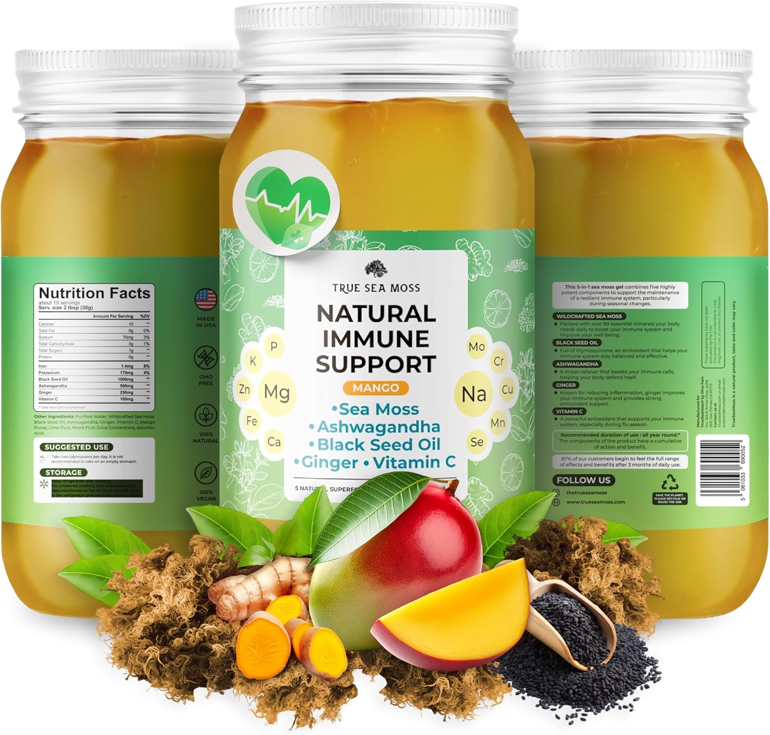 Pro-Line Gel Immune Support with Premium Sea Moss for Wellness