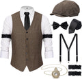 1920s Mens Costume Gatsby Outfit - Complete Roaring 20s Accessories