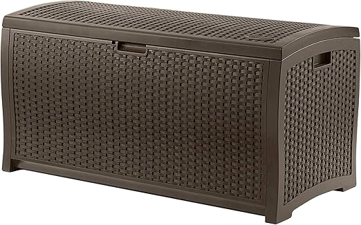 Suncast 73-Gallon Medium Deck Box for Outdoor Storage Solutions