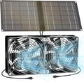 Dual Solar Fan for Chicken Coop - 12W Solar Powered Fans