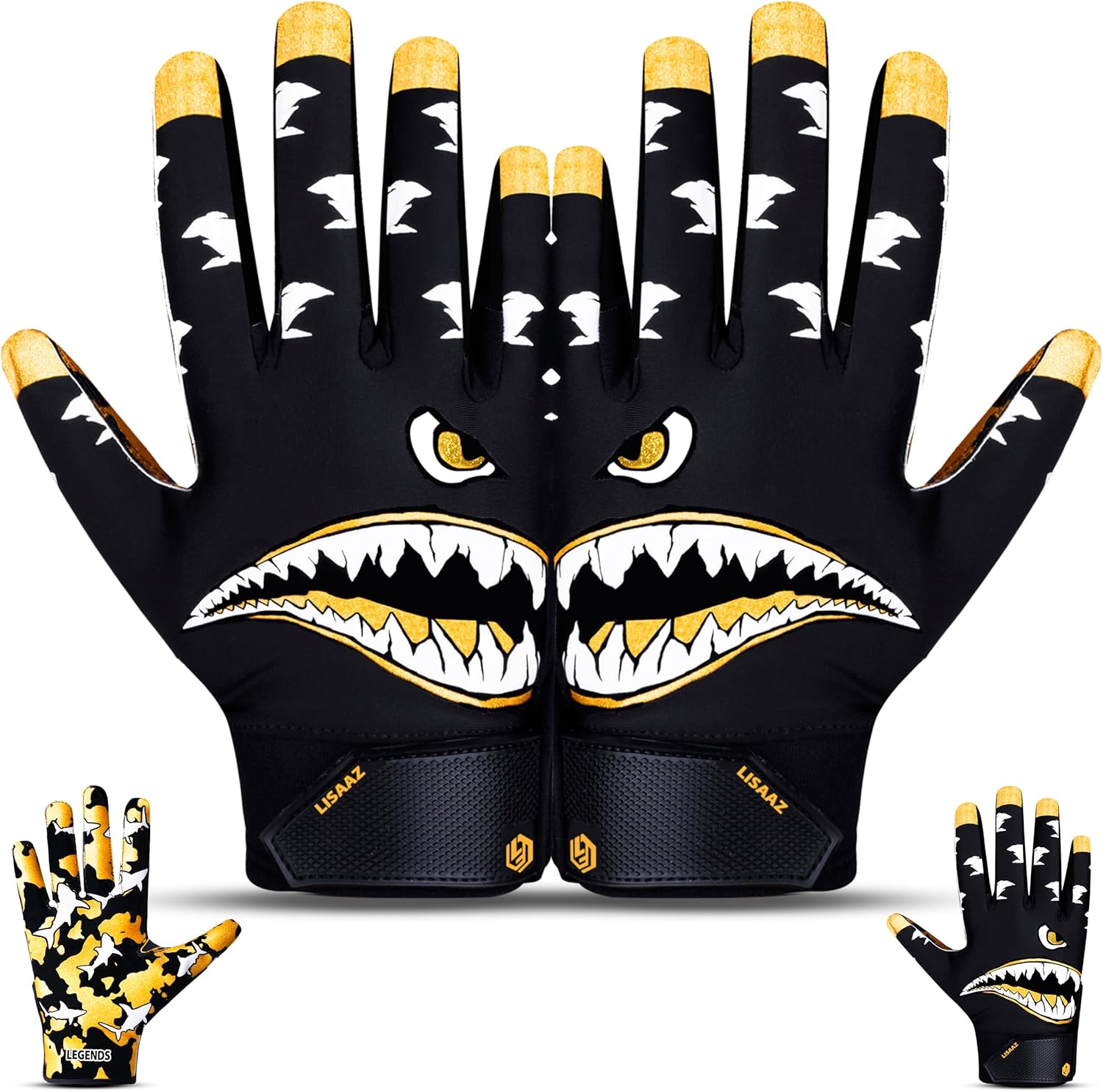 Premium Tacky Football Gloves for Youth & Adults | LISAAZ