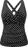 Underwire Tankini Top Twist V Neck for Big Busted Women - Supportive