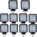 LED Pod Lights 4in 48W 4000lm Square Spot - Durable Off-Road Pods