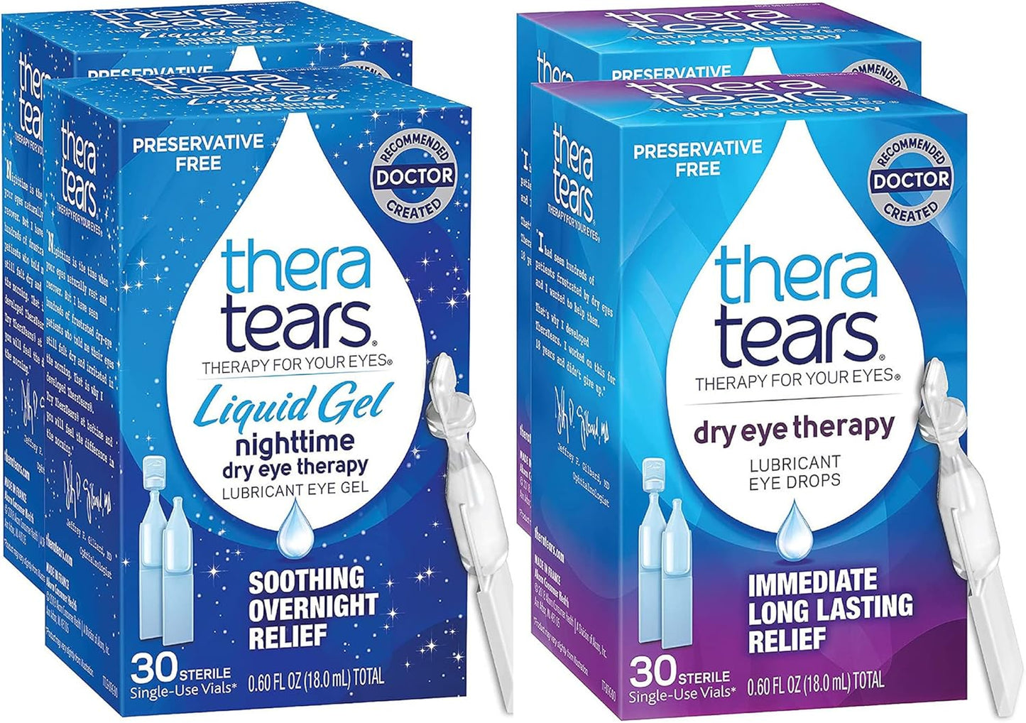 TheraTears Nighttime Therapy Lubricant Eyedrops for Dry Eyes